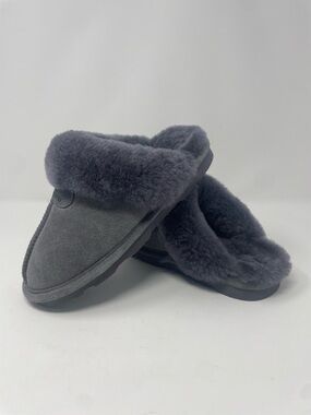 Bearpaw Women’s Loki Vegan Slipper Charcoal size 6
